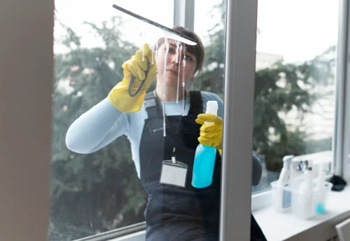 Nettoyage de vitres intérieures et extérieures à Pleyben